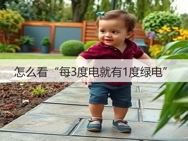怎么看“每3度电就有1度绿电”