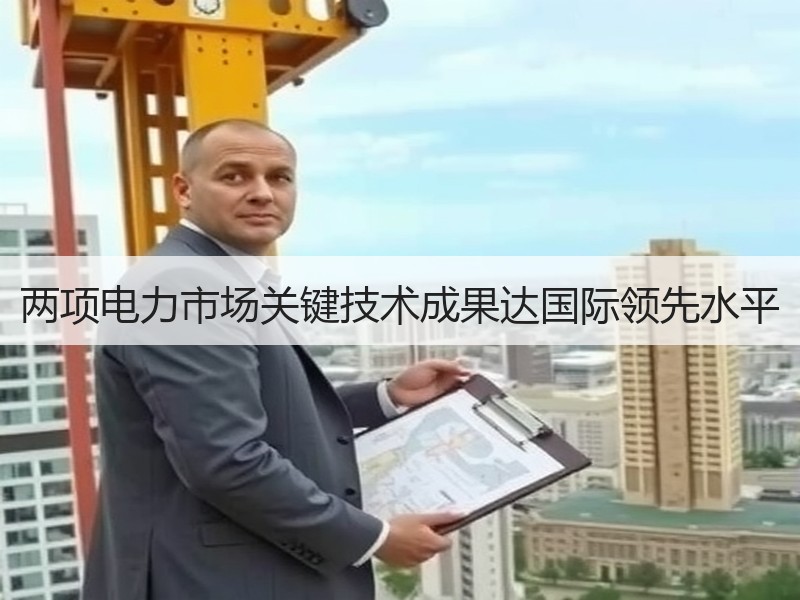两项电力市场关键技术成果达国际领先水平