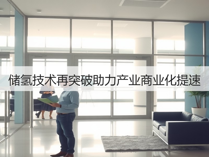 储氢技术再突破助力产业商业化提速