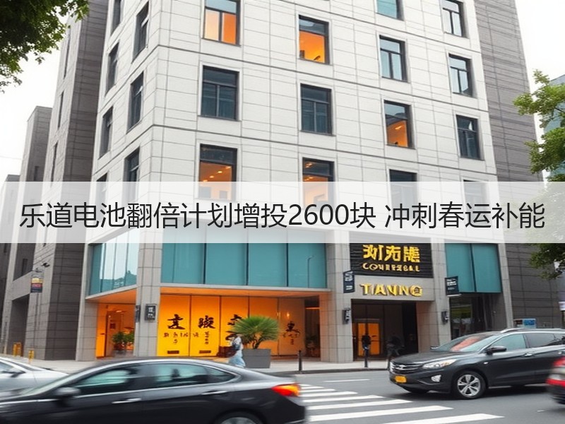 乐道电池翻倍计划增投2600块 冲刺春运