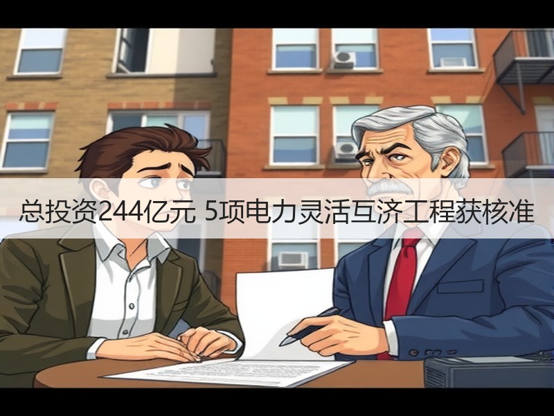 总投资244亿元 5项电力灵活互济工程获