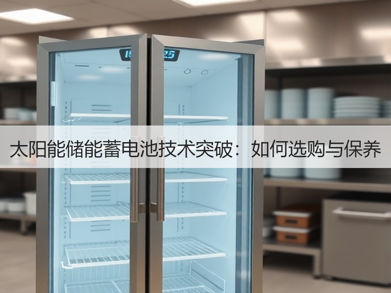 太阳能储能蓄电池技术突破：如何选购与保养
