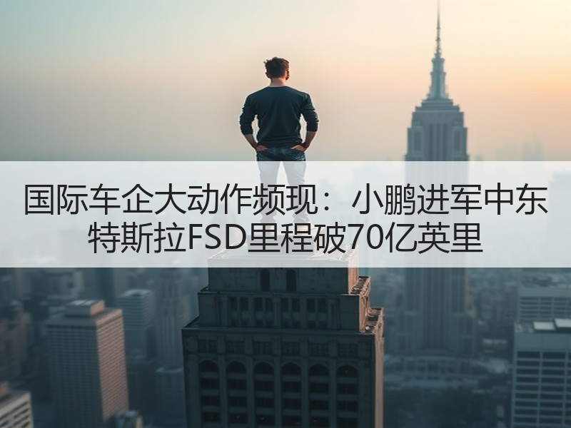 国际车企大动作频现：小鹏进军中东 特斯拉