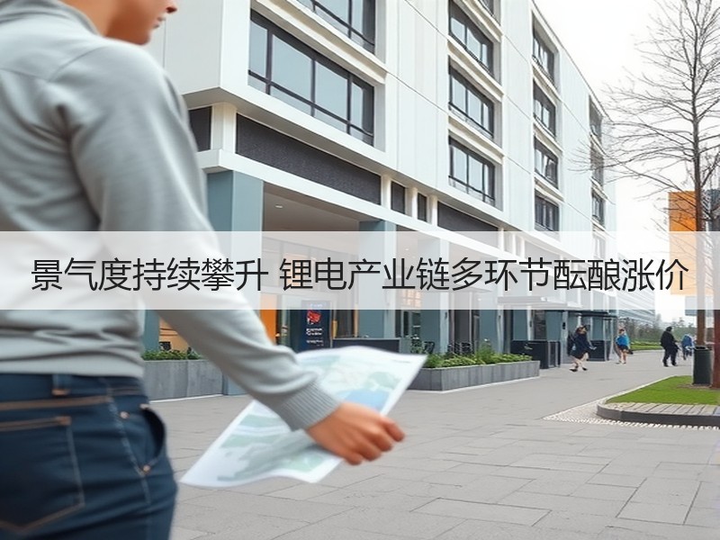 景气度持续攀升 锂电产业链多环节酝酿涨价