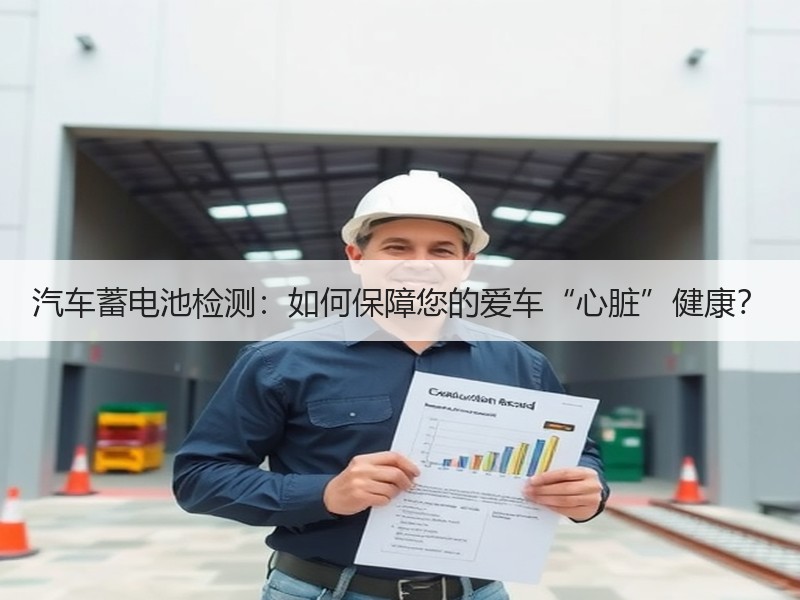 汽车蓄电池检测：如何保障您的爱车“心脏”