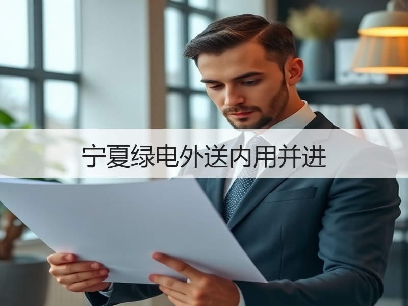 宁夏绿电外送内用并进