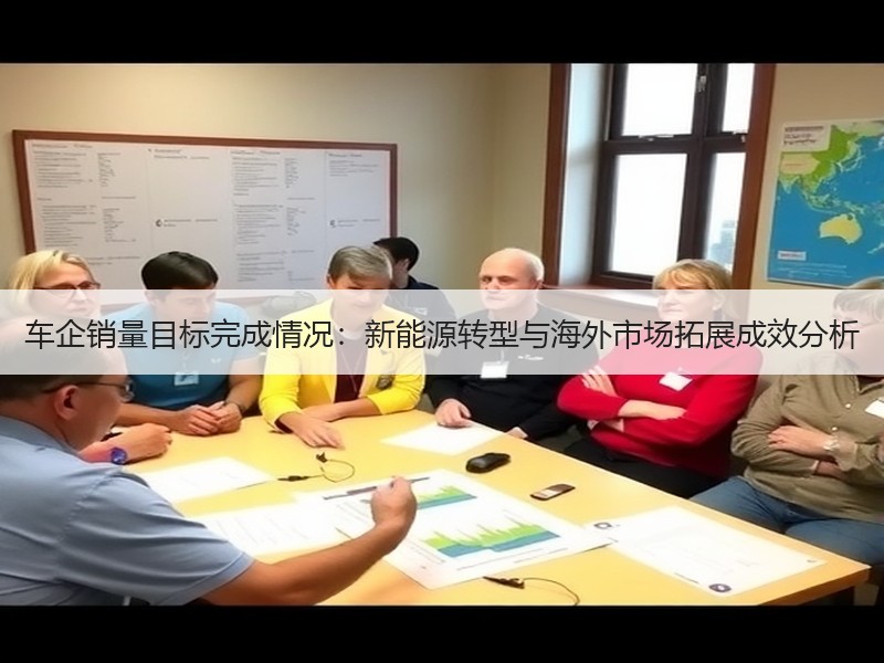 车企销量目标完成情况：新能源转型与海外市