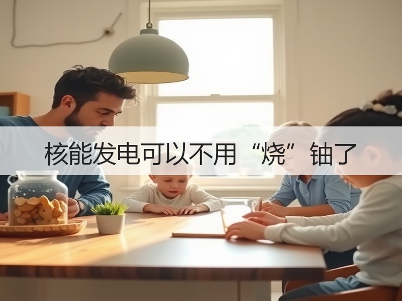核能发电可以不用“烧”铀了