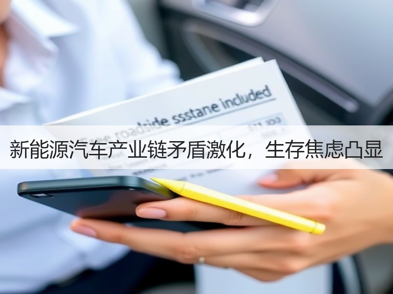 新能源汽车产业链矛盾激化，生存焦虑凸显
