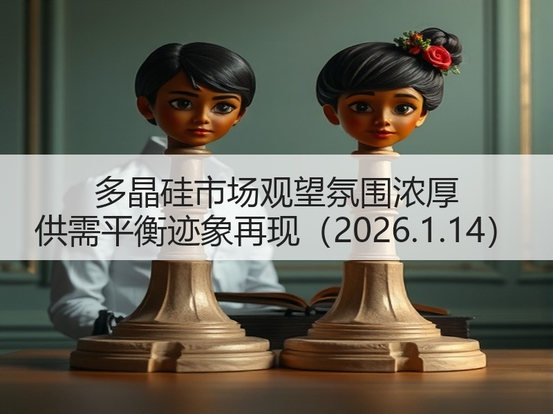 多晶硅市场观望氛围浓厚 供需平衡迹象再现
