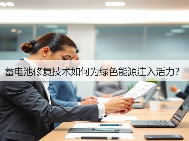 蓄电池修复技术如何为绿色能源注入活力？