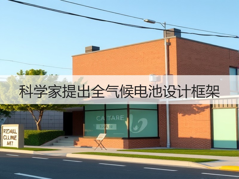 科学家提出全气候电池设计框架