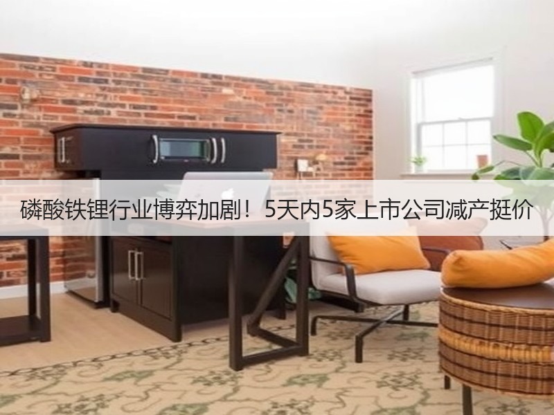磷酸铁锂行业博弈加剧！5天内5家上市公司