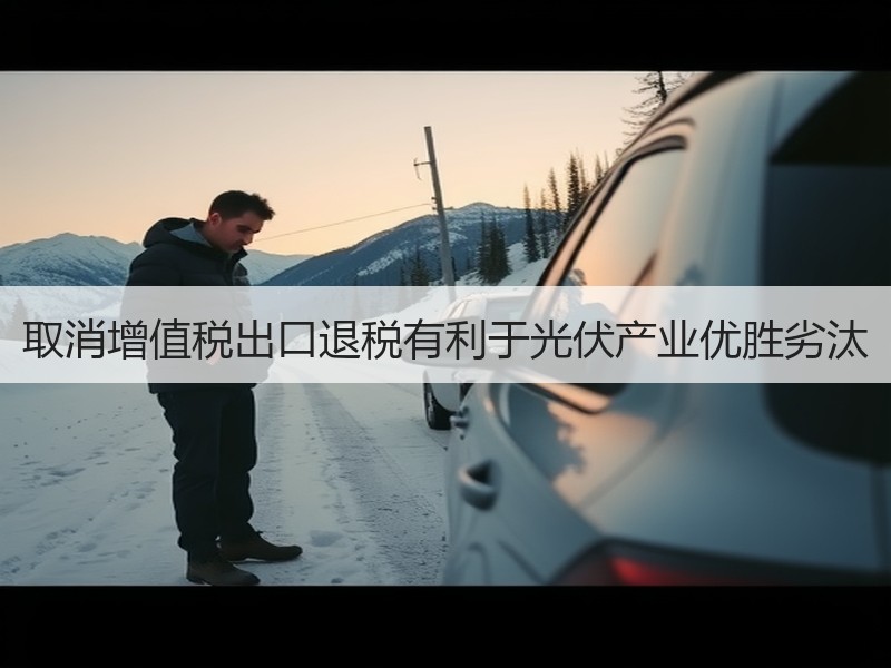 取消增值税出口退税有利于光伏产业优胜劣汰