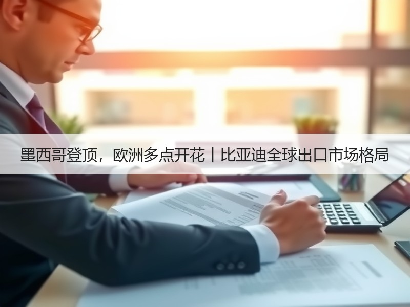 墨西哥登顶，欧洲多点开花丨比亚迪全球出口