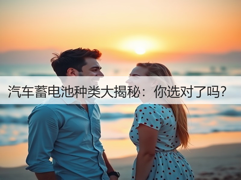 汽车蓄电池种类大揭秘：你选对了吗？