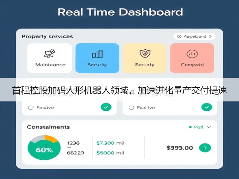 首程控股加码人形机器人领域，加速进化量产