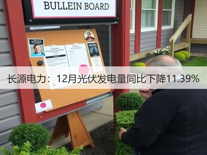 长源电力：12月光伏发电量同比下降11.