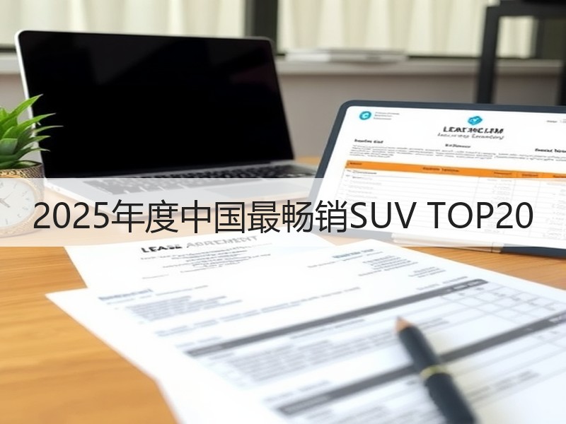 2025年度中国最畅销SUV TOP20
