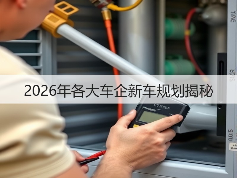 2026年各大车企新车规划揭秘