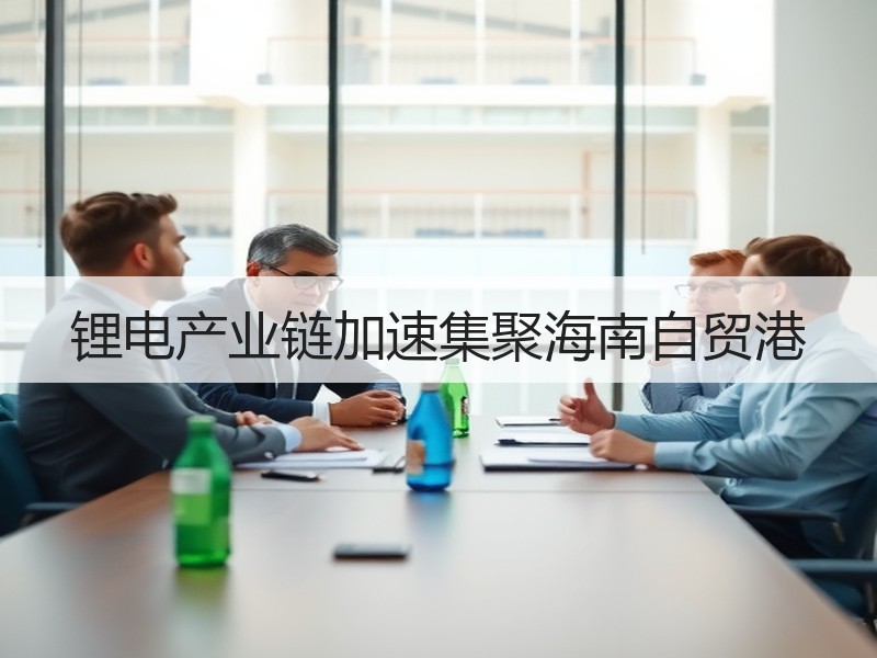 锂电产业链加速集聚海南自贸港