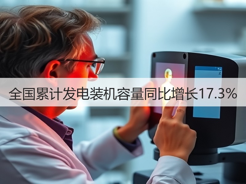 全国累计发电装机容量同比增长17.3%