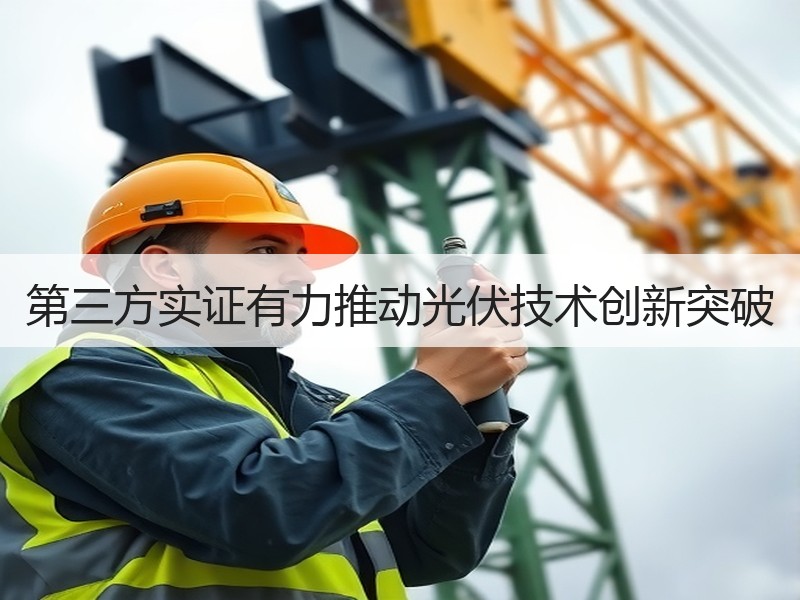 第三方实证有力推动光伏技术创新突破