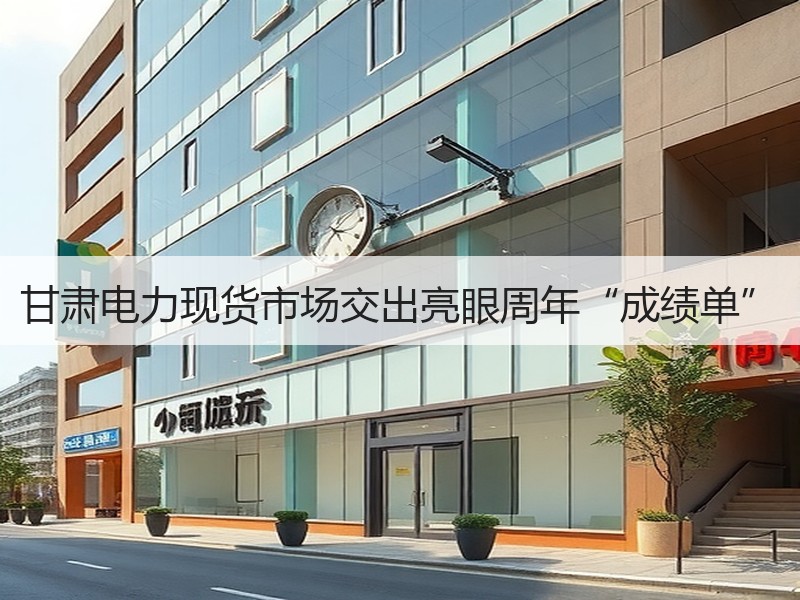 甘肃电力现货市场交出亮眼周年“成绩单”